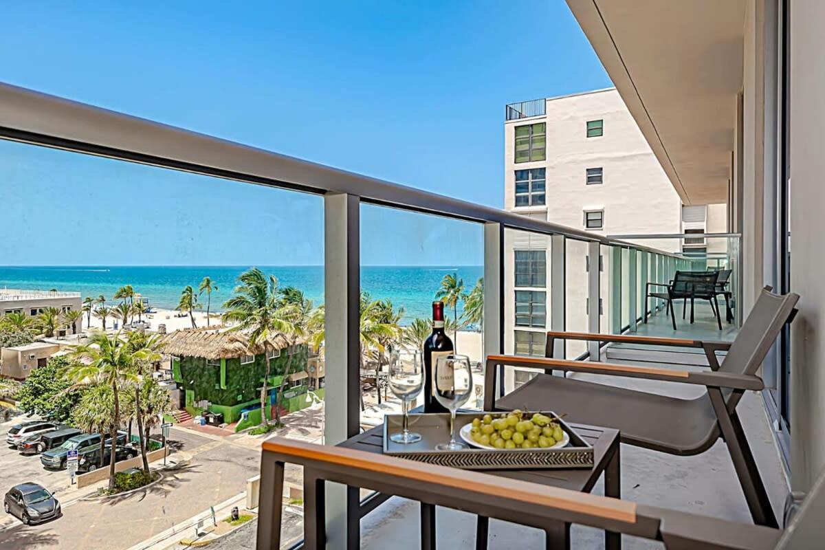 Rooftop Pool - Ocean View Balcony - Hollywood Beach Luaran gambar
