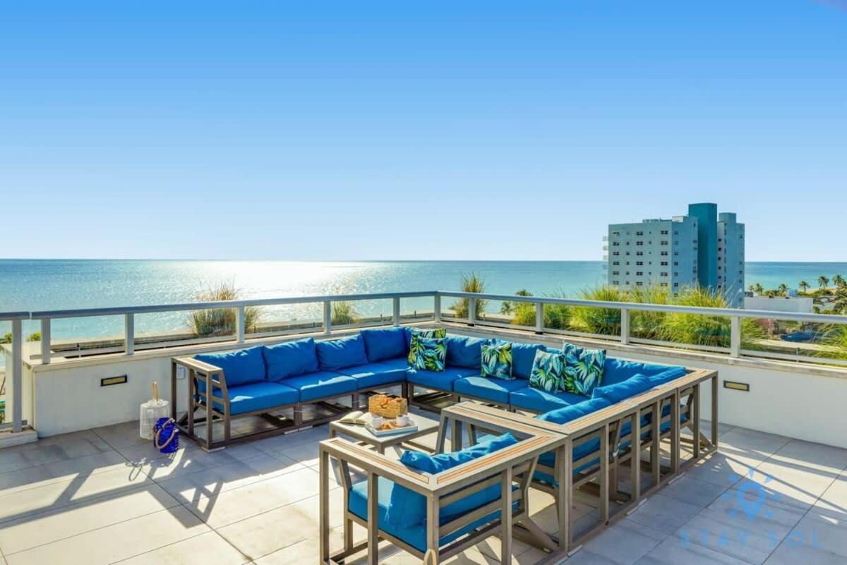 Rooftop Pool - Ocean View Balcony - Hollywood Beach Luaran gambar