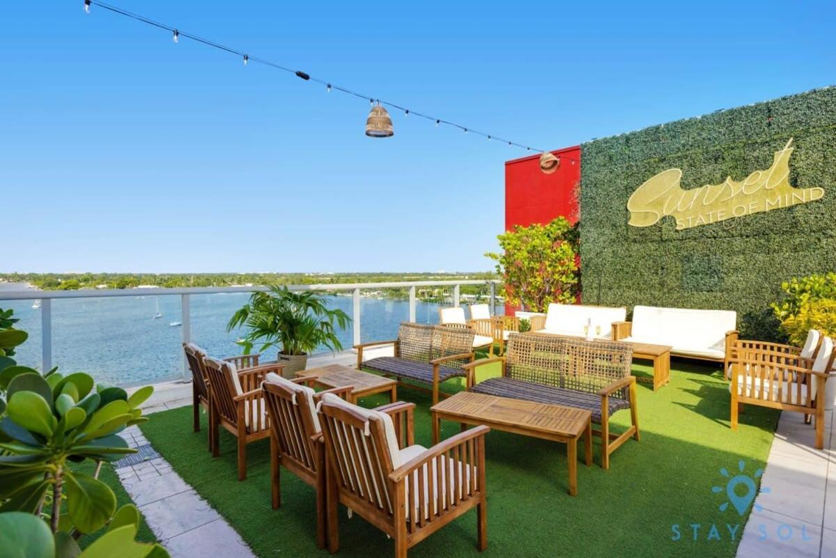 Rooftop Pool - Ocean View Balcony - Hollywood Beach Luaran gambar
