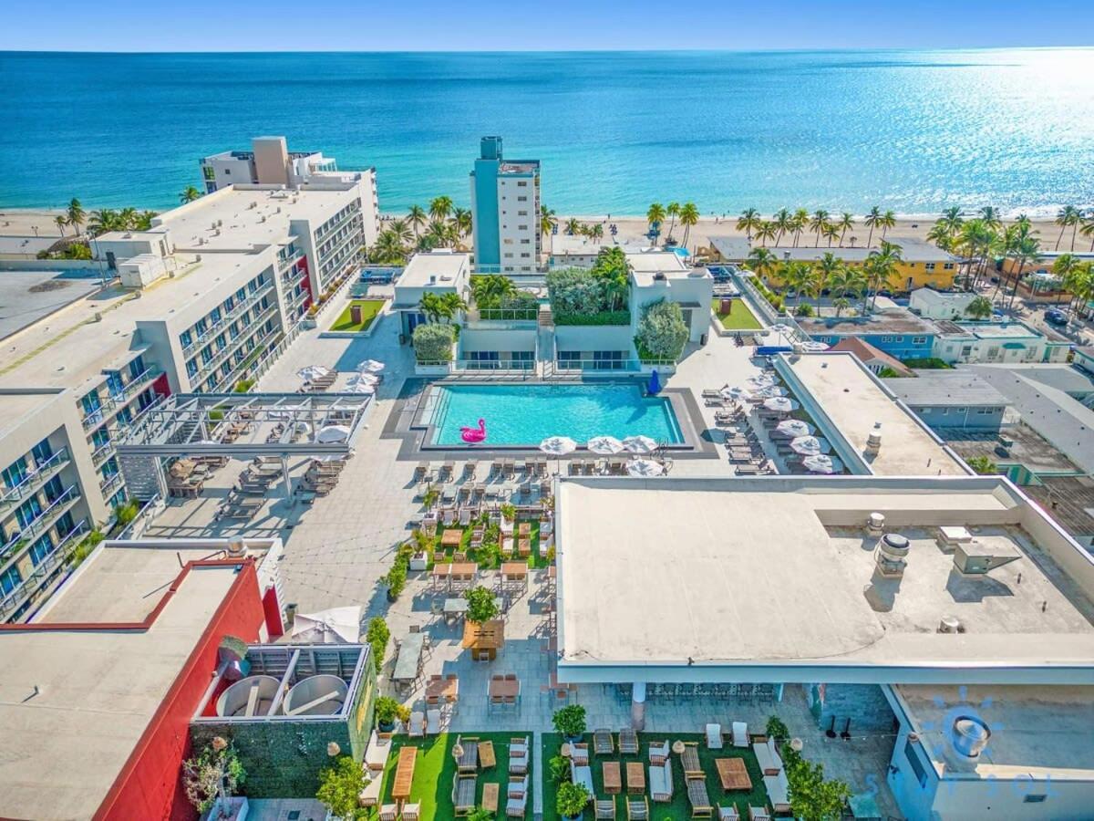 Rooftop Pool - Ocean View Balcony - Hollywood Beach Luaran gambar