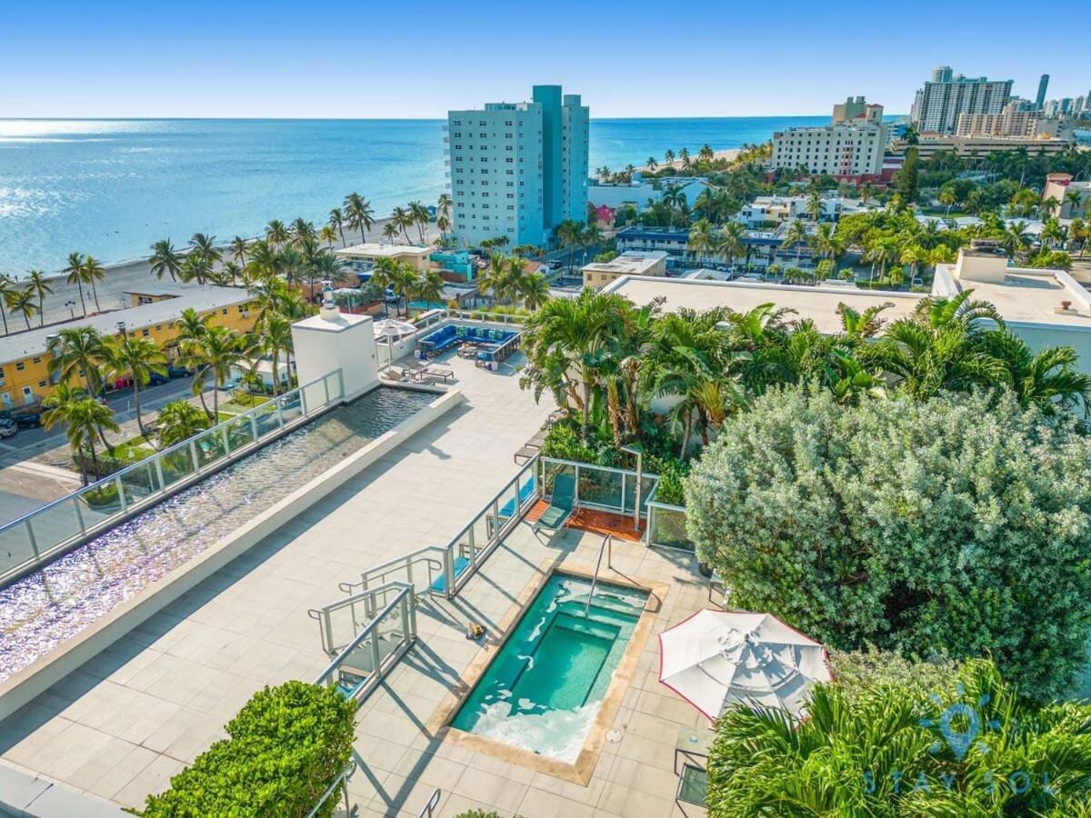Rooftop Pool - Ocean View Balcony - Hollywood Beach Luaran gambar