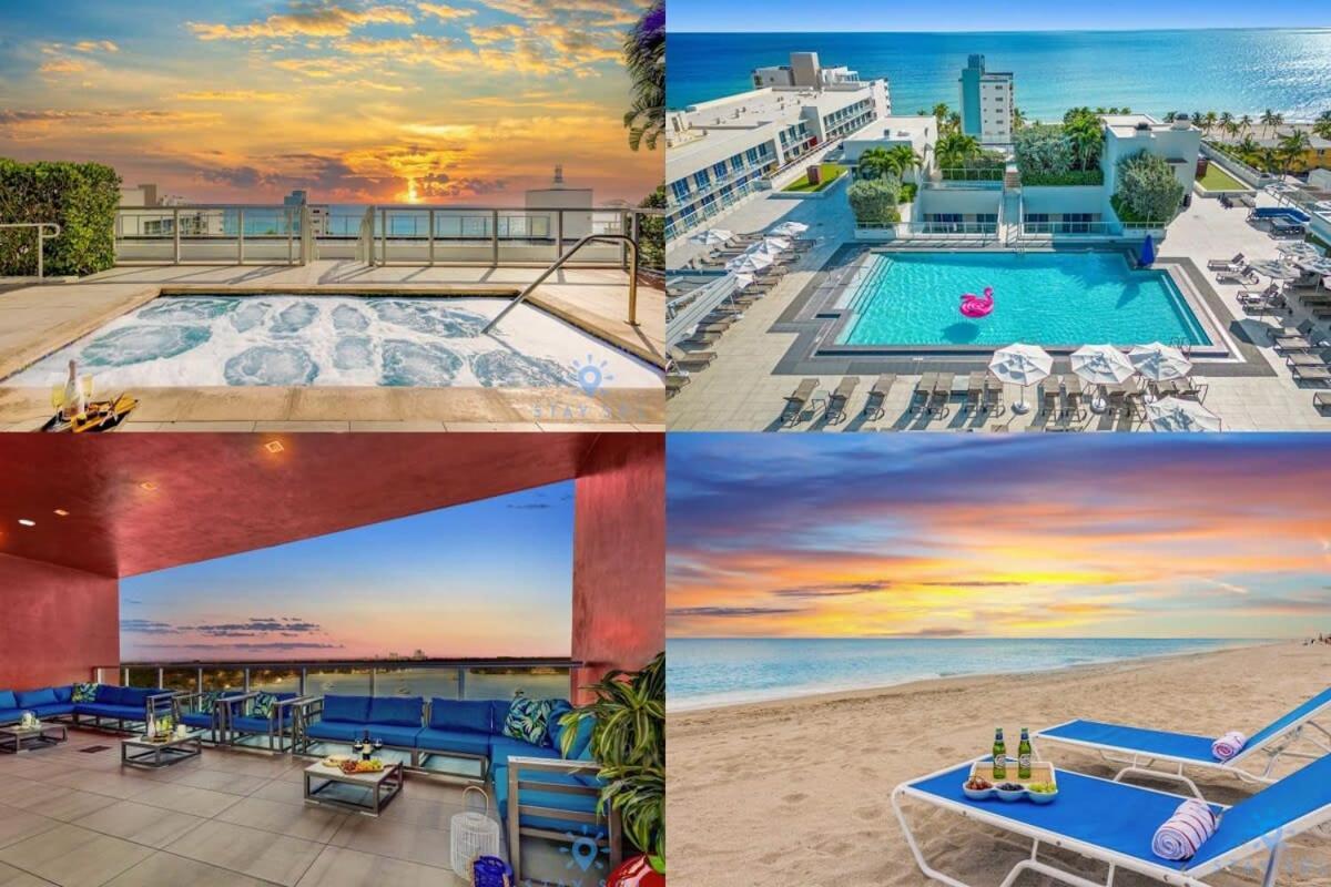 Rooftop Pool - Ocean View Balcony - Hollywood Beach Luaran gambar