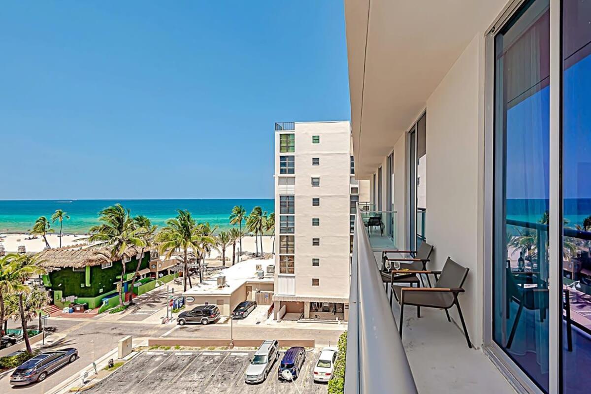 Rooftop Pool - Ocean View Balcony - Hollywood Beach Luaran gambar