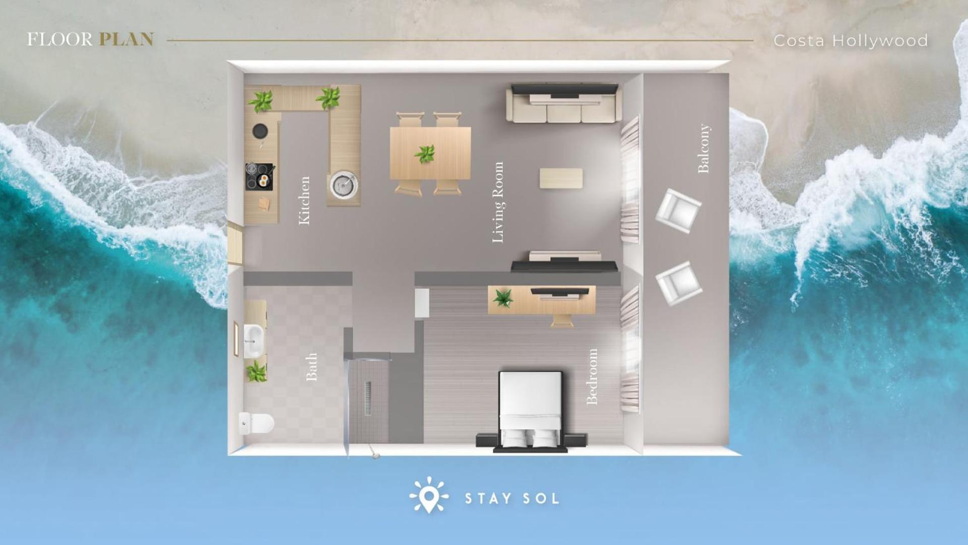 Rooftop Pool - Ocean View Balcony - Hollywood Beach Luaran gambar